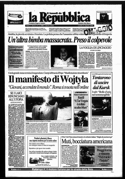 Il lunedì de La repubblica